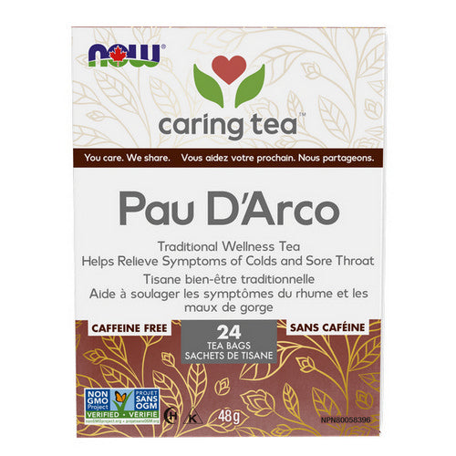 Pau D'arco Traditional Wellness Tea 24 Bags by Now