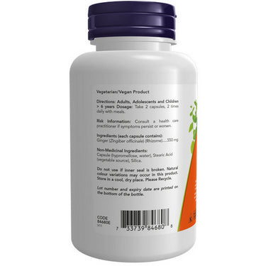 Ginger Root 100 VegCaps by Now