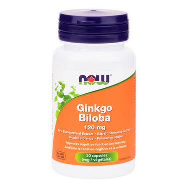 Ginkgo Biloba 24% 50:1 Extract 50 VegCaps by Now