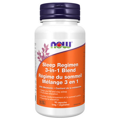Sleep Regimen 3-in-1 & Melatonin 90 VegCaps by Now