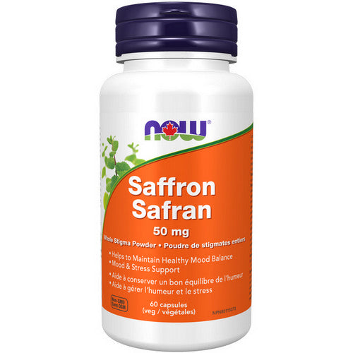 Saffron Whole Herb 10% Crocins 60 VegCaps by Now