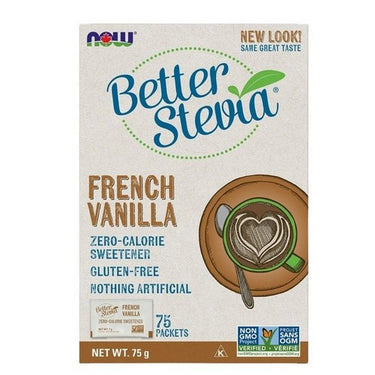 Better Stevia French Vanilla 75 Count by Now