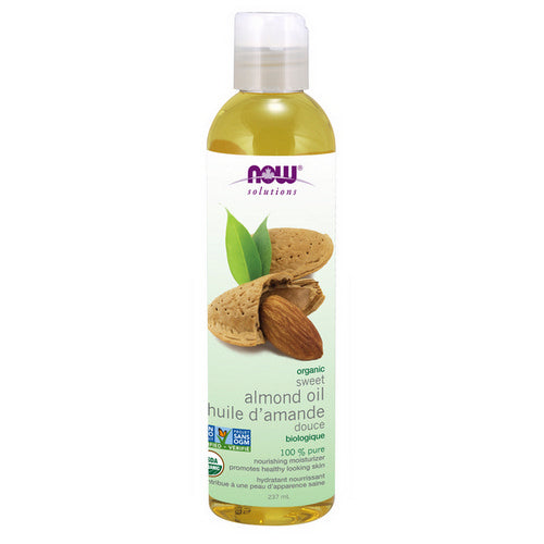 Organic Almond Sweet Expeller Pressed 237 Ml by Now