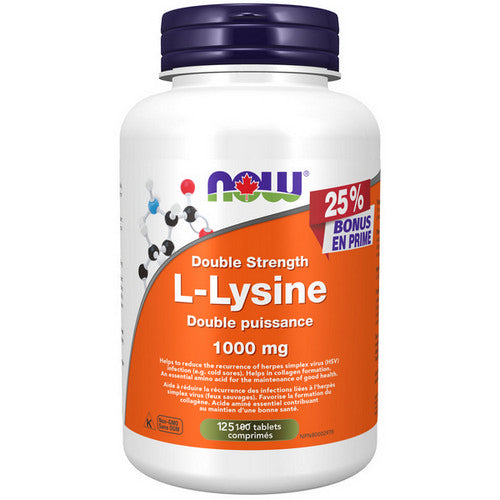 25% More L-Lysine Extra Strength 125 Tabs by Now