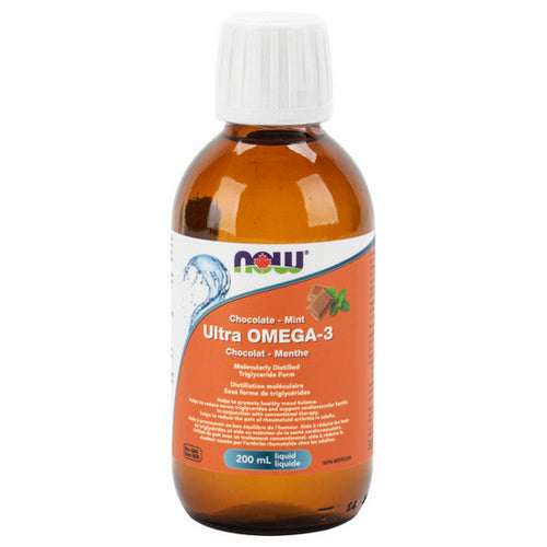 UltraOmega TG EPA/DHA Chocolate Mint 200 Ml by Now