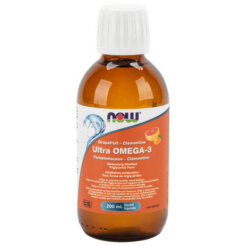 UltraOmega TG EPA/DHA Grapefruit/Clement 200 Ml by Now