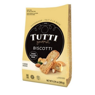 Biscotti Gluten Free Almond 180 Grams (Case Of 8) by Tutti Gourmet