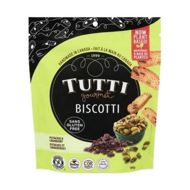 Biscotti Gluten Free Pistachio Cranberry & Anise 180 Grams (Case Of 8) by Tutti Gourmet