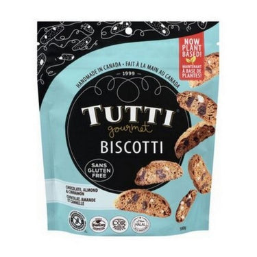 Biscotti Gluten Free Chocolate Almond And Cinnamon 180 Grams (Case Of 8) by Tutti Gourmet