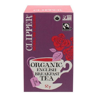Organic English Breakfast Tea 50 Grams (Case Of 6) by Clipper Tea