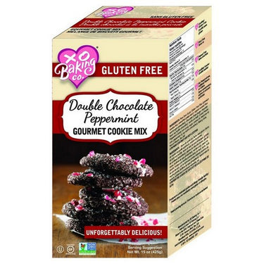 Gluten Free Cookie Mix Double Chocolate Peppermint 425 Grams (Case Of 6) by Xo Baking