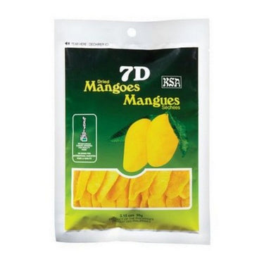 Dried Mangoes 80 Grams (Case Of 25) by 7D Mangoes