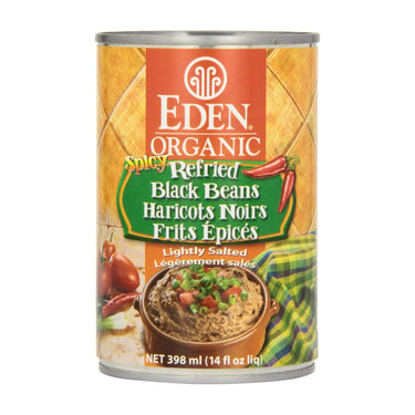 Organic Bean Refried Spicy 398 Ml (Case Of 12) by Eden Foods