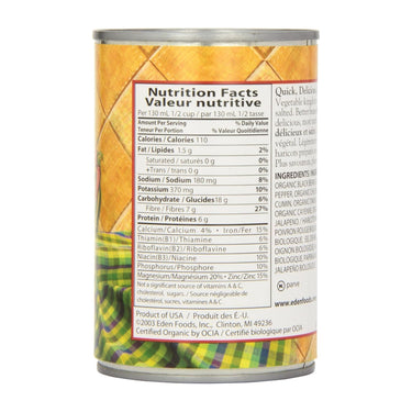 Organic Bean Refried Spicy 398 Ml (Case Of 12) by Eden Foods