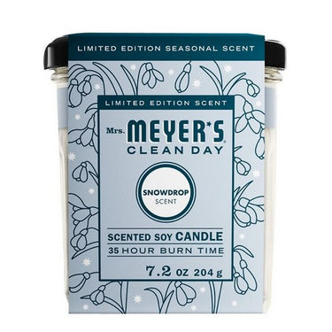 Large Soy Candle   Snow Drop 200 Grams by Mrs. Meyers Clean Day