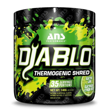 ANS Performance, Diablo  Electric Lime 35 Servings, 140 Grams
