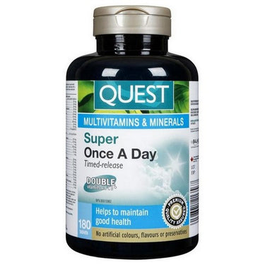 Super Once A Day Time Release Multivitamins 180 Tabs by Quest