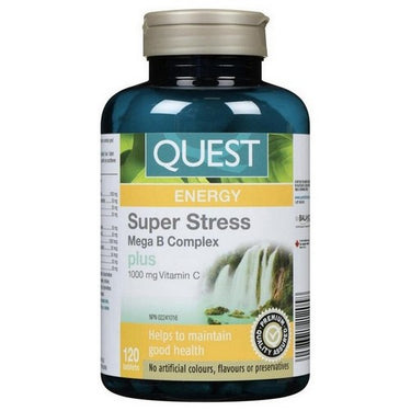 Super Stress B Complex + Vitamin C 120 Tabs by Quest