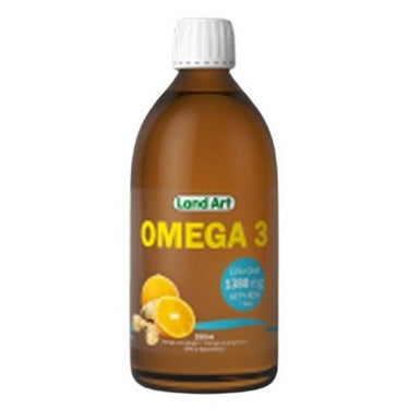 Land Art, Omega-3 Cold Pressed Oil, Orange /Ginger 250 Ml