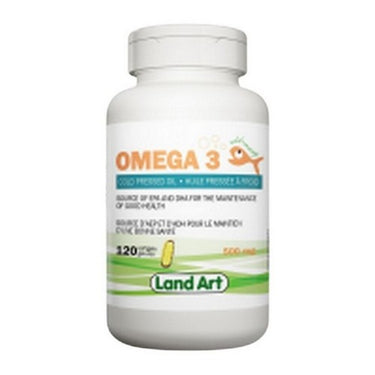 Land Art, Omega-3, 500 Mg, 120 Softgels