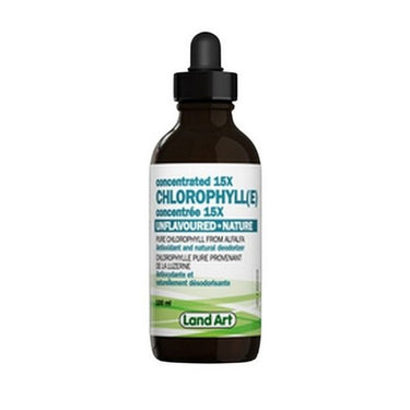 Chlorophyll (e) Concentrate 15X Unflavored 100 Ml by Land Art