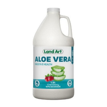 Aloe Vera Drinkable Gel Cranberry 1500 Ml by Land Art