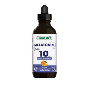 Land Art, Melatonin 10mg - Sugar Free, 115 Ml