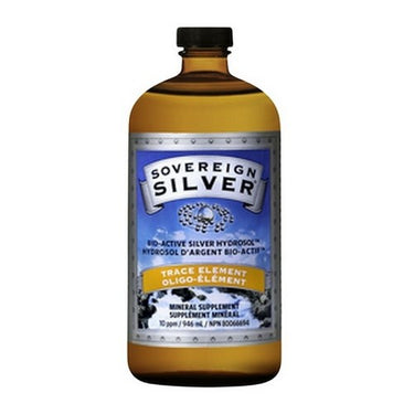 Bio-Active Silver Hydrosol Drops Screwtop 946 Ml by Sovereign Silver