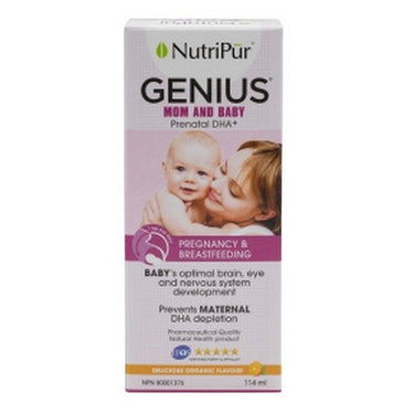 Genius Mom And Baby Prenatal DHA 114 Ml by Nutripur Inc