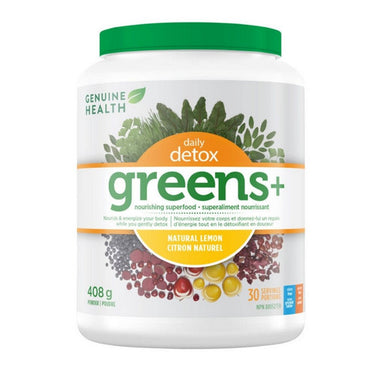 Genuine Health, Greens+ Daily Detox, 408 Grams