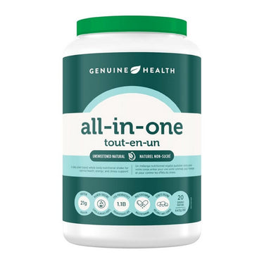 Genuine Health, All-In-One Nutritional Shake, Unsweetened 643 Grams