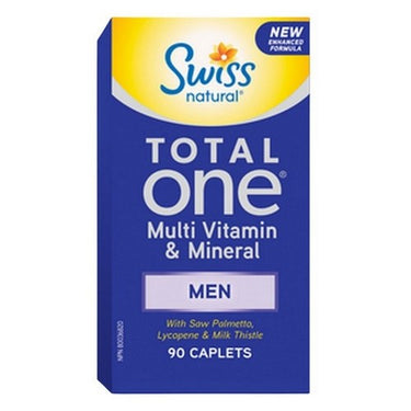 Total One Men Multi Vitamin & Mineral 90 Caplets by Swiss Natural