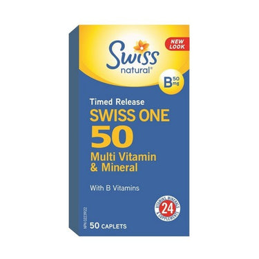 Swiss Natural, Time Released Swiss One Multi Vitamin & Mineral, 50 Mg, 50 Caps