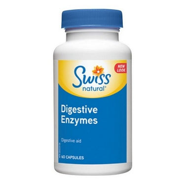 Swiss Natural, Digestive Enzymes, 500 Mg, 60 Caps