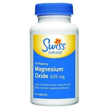 High Potency Magnesium Oxide 90 Tabs by Swiss Natural