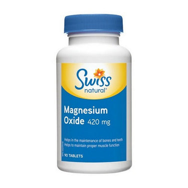 Swiss Natural, Magnesium Oxide, 420 Mg, 90 Tabs