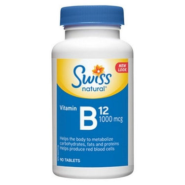 Vitamin B12 90 Tabs by Swiss Natural