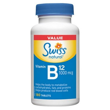 Vitamin B12 Value Size 180 Tabs by Swiss Natural