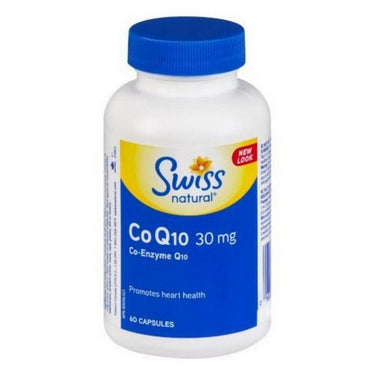 Co Q10 (Co-Enzyme Q10) 60 Caps by Swiss Natural