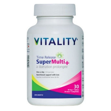 Vitality Products Inc., Time Release Super Multi+ 30 Days, 30 Tabs