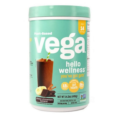 Vega Hello Wellness You've Got Guts Choco Cinnamon Banana 405 Grams by Vega