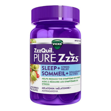 Zzzquil Sleep + Stress Relief Gummies 42 Gummies by Zzzquil