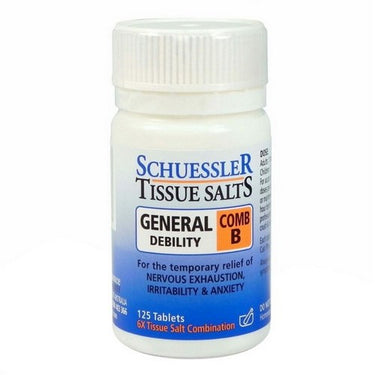 Schuessler Tissue Salts Comb B General Debility 125 Tabs by Martin & Pleasance North America