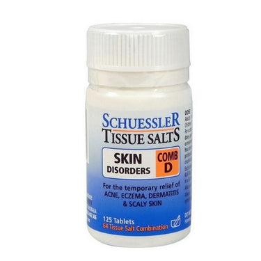 Schuessler Tissue Salts Comb D Skin Disorders 125 Tabs by Martin & Pleasance North America