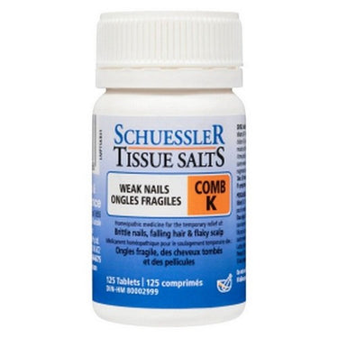 Schuessler Tissue Salts Comb K Weak Nails 125 Tabs by Martin & Pleasance North America