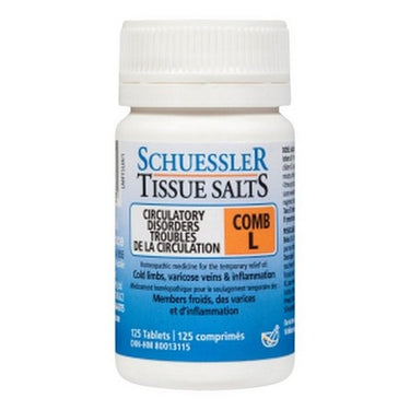 Schuessler Tissue Salts Comb L Circulatory Disorders 125 Tabs by Martin & Pleasance North America