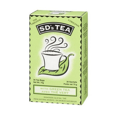 Platinum Naturals, SD's Tea With Green Tea, 30 Bags