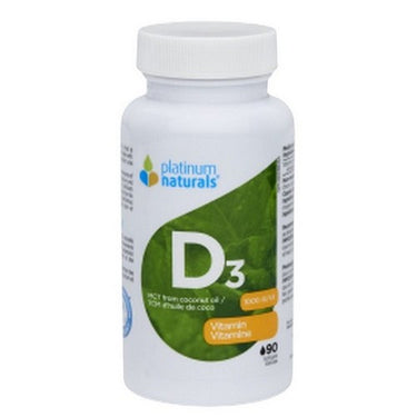 Platinum Naturals, Vitamin D3, 90 Softgels