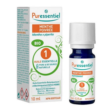 Peppermint Organic Essential Oil 10 Ml by Puressentiel