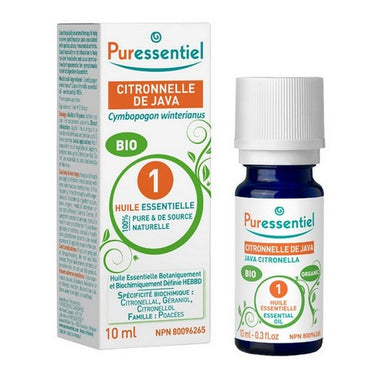 Citronnella Organic Essential Oil 10 Ml by Puressentiel